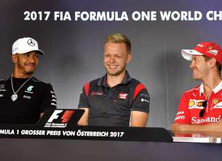 Em coletiva da F1, Vettel e Hamilton se reencontram após incidente