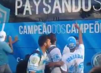Torcida ataca ônibus na chegada do Paysandu a Belém. Veja o vídeo!