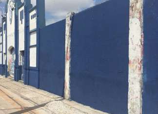 Torcida Remista revitaliza muro do estádio Baenão