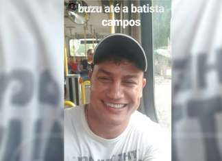Popó posta foto dentro de ônibus em Belém