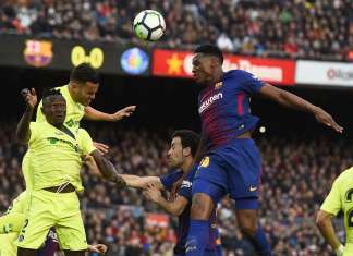Barcelona empata com Getafe em estreia de Mina como titular