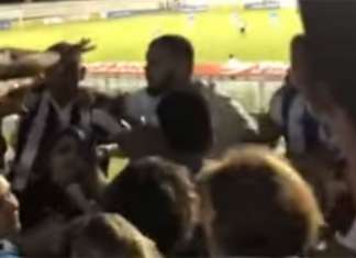 Vídeo registra confusão entre torcedores do Paysandu em jogo do título