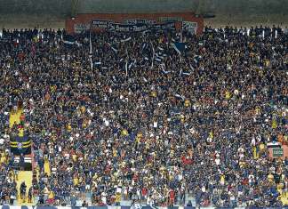 Fenômeno Azul dá o seu show na arquibancada