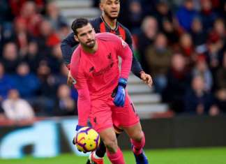 Alisson mantém confiança no título do Liverpool no Campeonato Inglês