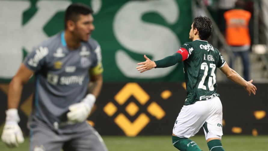 Palmeiras domina o Santos e ganha mais um clássico no Paulistão