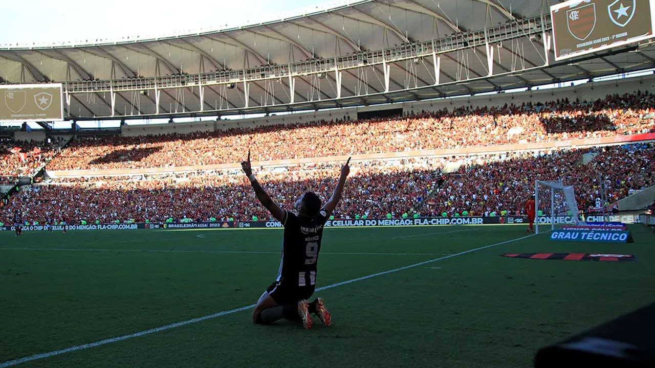 Botafogo vence Flamengo e assume liderança do Brasileirão