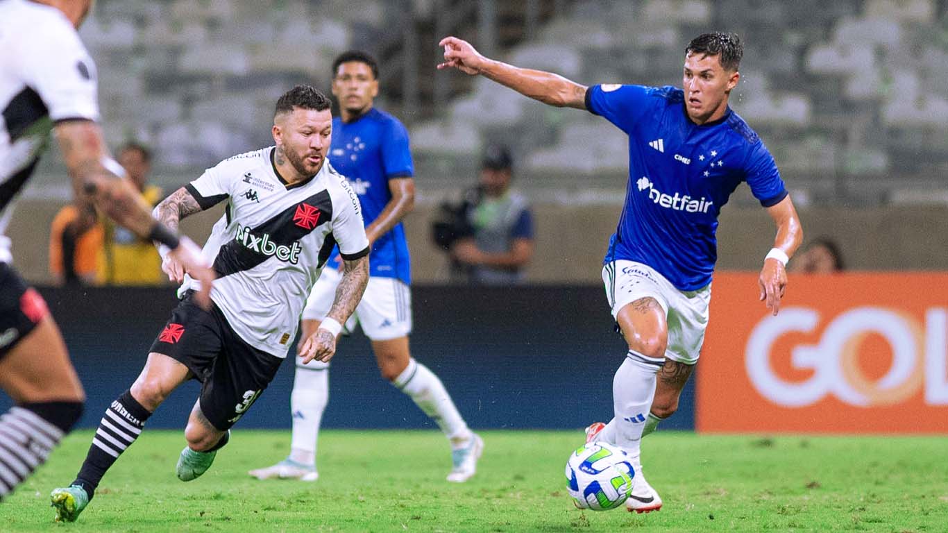 Cruzeiro e Vasco empatam e seguem perto da zona de rebaixamento