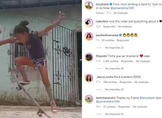 Menina paraense chama atenção de Tony Hawk, lenda do skate