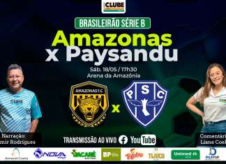Tem Jogo no DOL e na Clube: ouça Amazonas x Paysandu