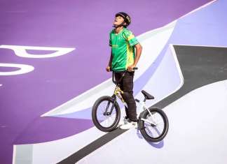“Bala Loka” fica em 6º na final do ciclismo BMX Freestyle