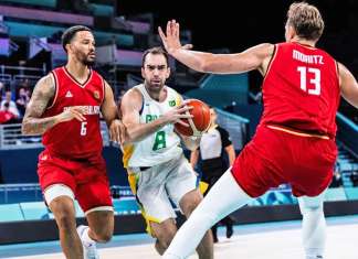 Brasil perde pra Alemanha e se complica no basquete em Paris