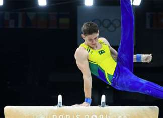 Diogo Soares fica em 23º na final do individual na ginástica