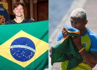 Isaquias Queiroz e Raquel Kochhann serão os Porta-Bandeiras