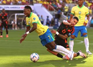 Brasil empata com a Colômbia e pega o Uruguai nas quartas