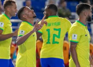 Brasil faz 10 a 0 em Cuba na estreia do mundial de futsal