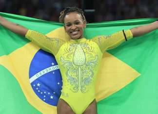 Rebeca Andrade destaca crescimento da ginástica no Brasil