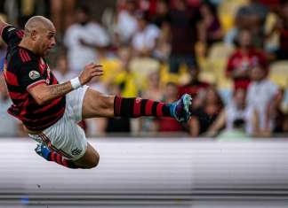 Adriano Imperador se despede com gol e vitória do Mengão