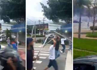 Vídeo: torcedores de São Paulo e Corinthians brigam na rua