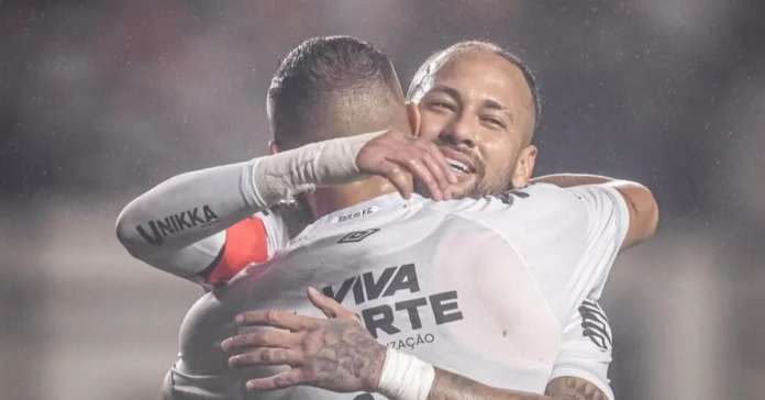 Em 1º jogo de Neymar após renovação, Santos vence amistoso