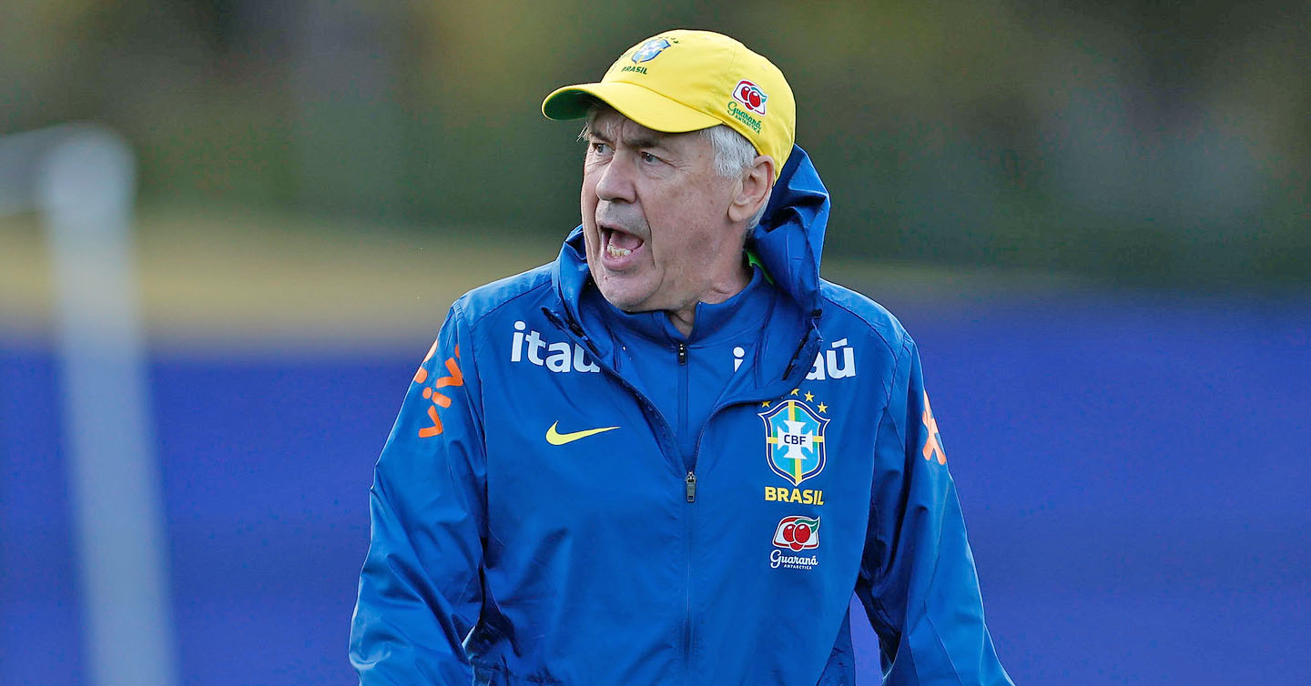 QUAL SUA OPINIÃO? Ancelotti gera descontentamento entre torcedores do Flamengo durante jogo da Seleção