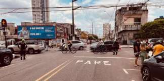 Deiveson mostra sinalização de ‘PARE’ em cruzamento após acidente