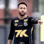 Neymar treina e é relacionado para Santos x Fortaleza na Vila