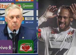 Neymar só irá para a Copa se estiver “100%”, diz Ancelotti