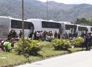 Vídeo: organizada do Santos ataca torcedores do Inter