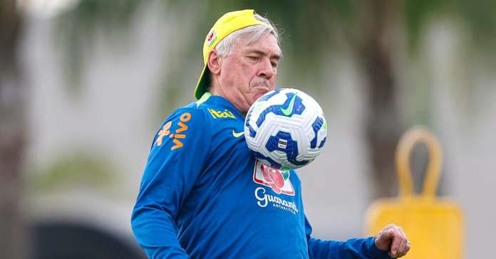Ancelotti projeta o Brasil com 4 atacantes na Copa do Mundo