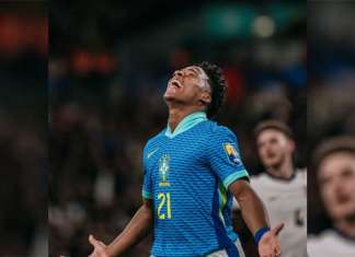 Endrick celebra convocação para a sua primeira Copa do Mundo