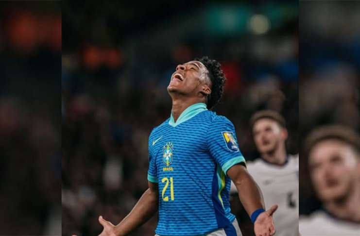 Endrick celebra convocação para a sua primeira Copa do Mundo