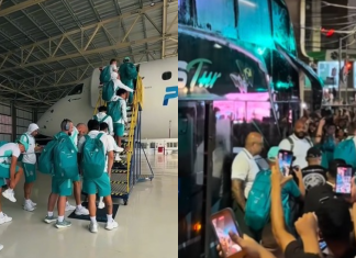 Vídeo: Palmeiras é recebido com festa pela torcida paraense