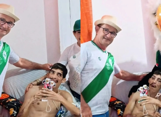 Tuna Luso visita Pam Pam: torcedor se recupera após atropelamento