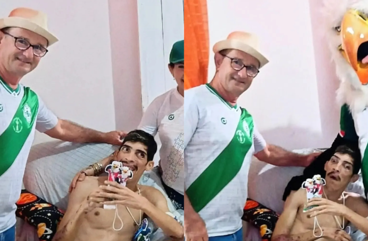 Tuna Luso visita Pam Pam: torcedor se recupera após atropelamento