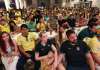 Torcedores acompanham estreia do Brasil no Mercado de São Brás
