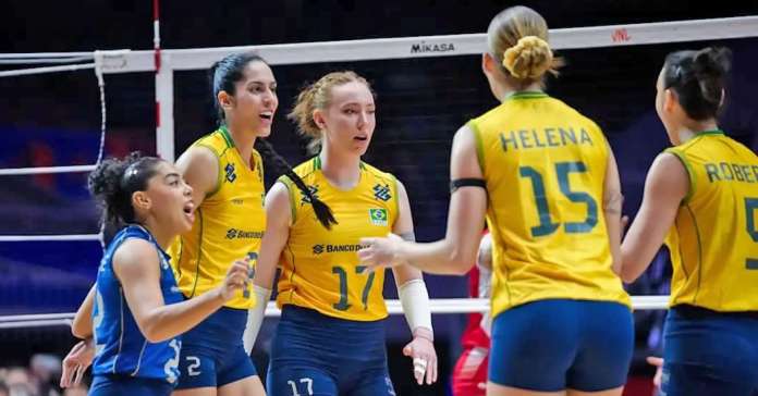 Brasil leva 3 a 0 da Tailândia na Liga das Nações Feminina