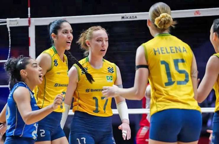Brasil leva 3 a 0 da Tailândia na Liga das Nações Feminina