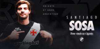 Vasco anuncia Sosa e ganha novo reforço para o meio-campo