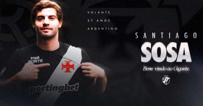 Vasco anuncia Sosa e ganha novo reforço para o meio-campo