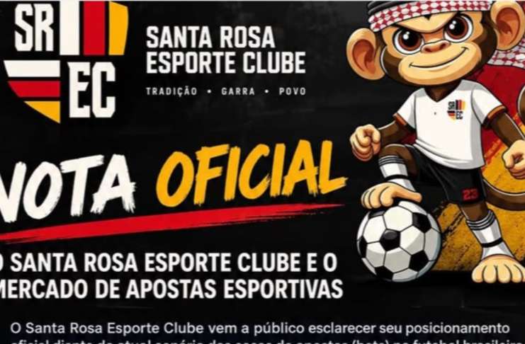 Santa Rosa critica bets e cobra respeito à marca do clube