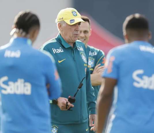 Ancelotti indica provável escalação do Brasil contra a Austrália