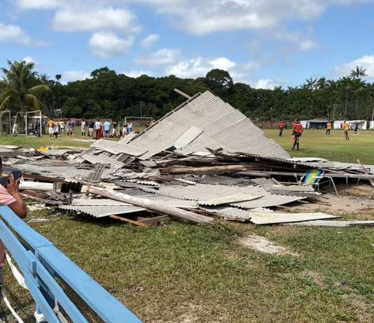 Desabamento de estrutura em CT de Ananindeua deixa três pessoas feridas