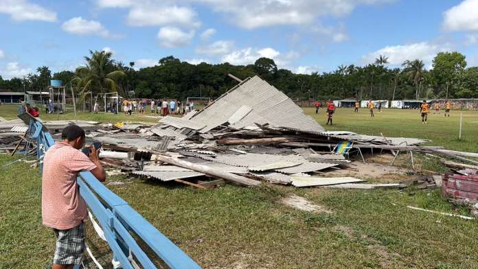 Desabamento de estrutura em CT de Ananindeua deixa três pessoas feridas