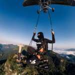 Gabrielli Diniz sobrevoa o Cristo Redentor em projeto da 1win Extreme