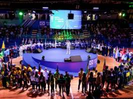 Atletas do paraenses participam da abertura dos Jogos da Juventude