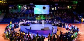 Atletas do paraenses participam da abertura dos Jogos da Juventude