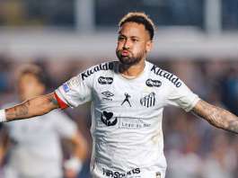 Flamengo abre 2 a 0, mas Santos empata com dois gols de Neymar