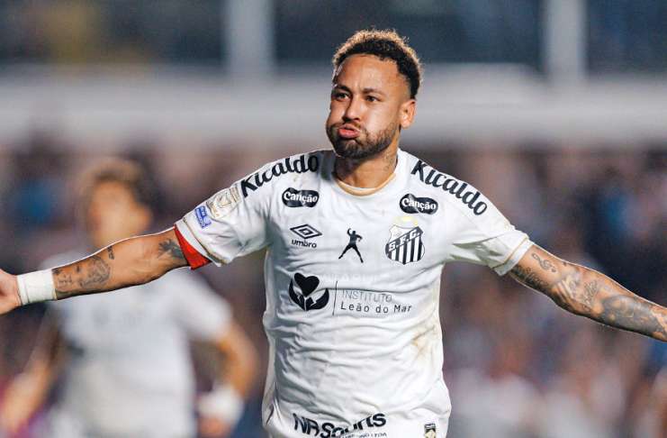 Flamengo abre 2 a 0, mas Santos empata com dois gols de Neymar